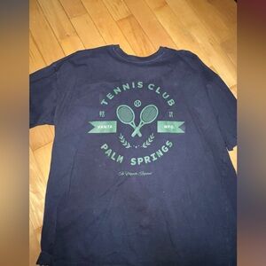 Men's Black Tennis Club T-Shirt